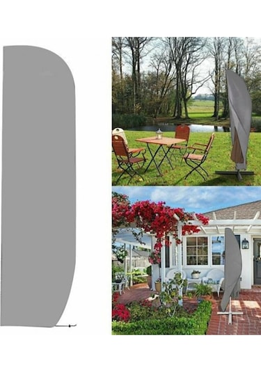 Banana Gri Muz Ampul Şemsiye Su Geçirmez Koruma Örtüsü Fermuarlı Bahçe Çadırı Yağmur Koruma Kılıfı