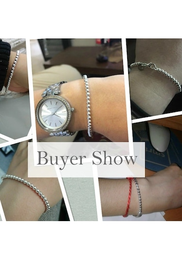 Gümüş Top Erkek Bileklik Zincir 20Cm 9Gr 4Mm Msn19B