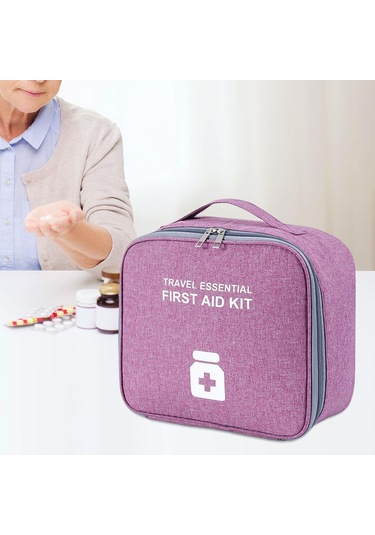 Suntek Taşınabilir İlaç Saklama Çantası Boş İlk Mor-ve-l