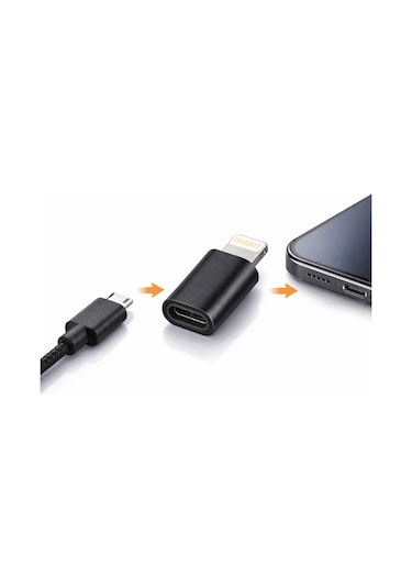 İphone 7 Uyumlu Android Micro Usb Şarj Kablosunu İphone Lightning E Çevirici
