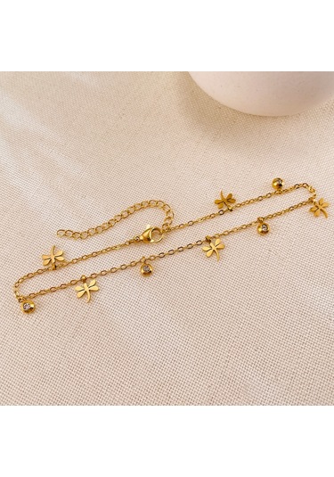 Sones Opk Gz189 Paslanmaz Çelik Yusufçuk Kolye Bileklikleri Altın