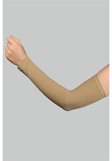 Altobeh Pratik Tesettür Kolluk Penye Kadın Namaz Kolluğu Düz - Gold Altın