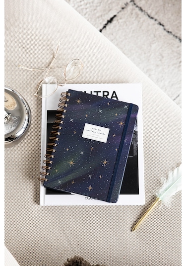 A5 Spiralli Süresiz Planlayıcı Ajanda Galaksi - 15x21 Galaksi