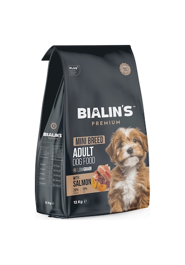 Bialins Premium Mini Breed Yetişkin Köpek Maması Somonlu 12kg