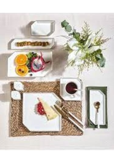 Neva N3528 Gold Flex 42 Parça 6 Kişilik Kahvaltı Takımı Beyaz