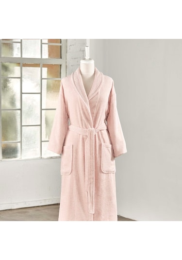 Linens Soft Pamuk Bornoz (530187491)-Pudra