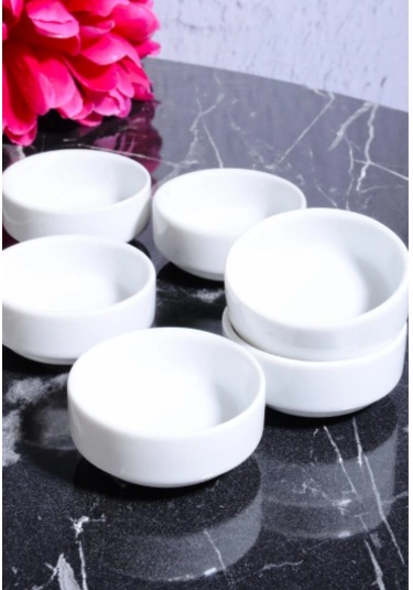 6'lı Nergis Mini Kase Bal Sosluk 6x6x2 Cm