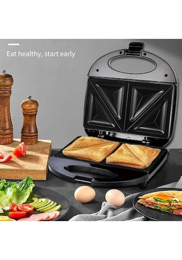 Ekmek Pişirme Ekmek Kızartma Makinesi Isıya Dayanıklı Saplı Fırın Waffle Black İspanya