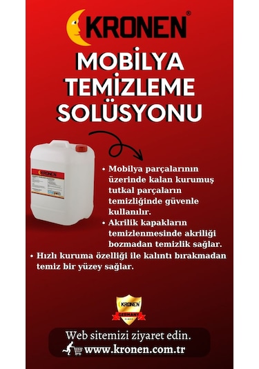 Kronen Mobilya Temizleme Solüsyonu 10 Lt