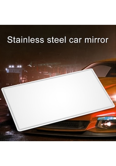 Sones Taşınabilir Araç Güneşliği Makyaj Aynası Paslanmaz Çelik Makyaj Aynası, Boyut: 110 X 65mm