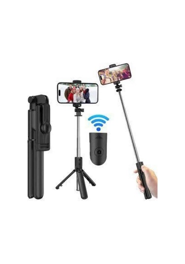 Bfs Cep Telefonu Tripod Standı Manyetik Selfie Sopa Bluetooth Uzaktan Kumandalı