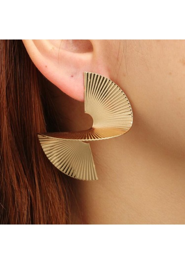 Moveevo Glamgeo Çelik Punk Küpe Seti - 12 Çift Altın/gümüş, Jenerik Zirkonyalı, Günlük & Özel Davetler İçin Stile İmza Atın Gold