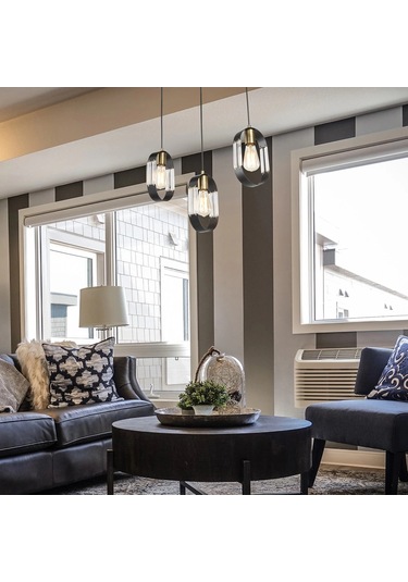 Nova 3lü Sıralı Sarkıt Avize Çok Renkli