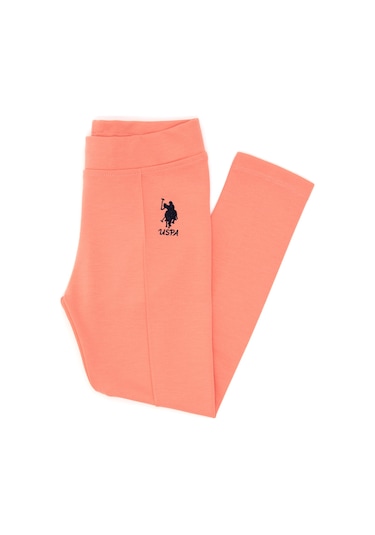 U.s. Polo Assn. Kız Çocuk Somon Tayt 50296923-vr047 Somon