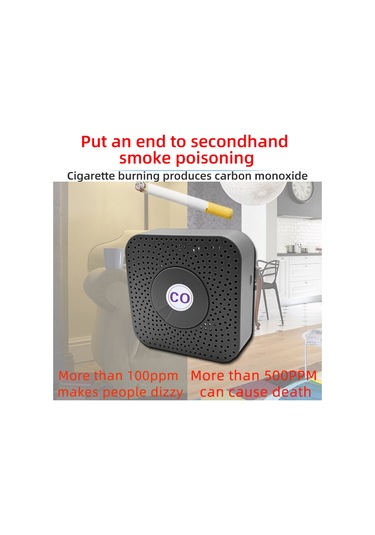 Tuya Zigbee Co Dedektörü Taşınabilir Karbon Monoksit Çok Renkli