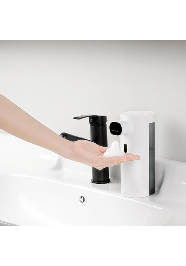 Homyl Otomatik Temizleme Sabun Makinesi Sıvı Sabunluk Duvara Beyaz Diğer