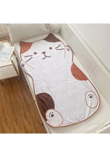 Suntek Yaz Kompakt Yumuşak Için Sevimli 1.5m Kedi Desenli Beyaz Beyaz