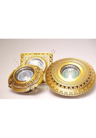 Eskitme Ahşap Desenli Versace Led Spot