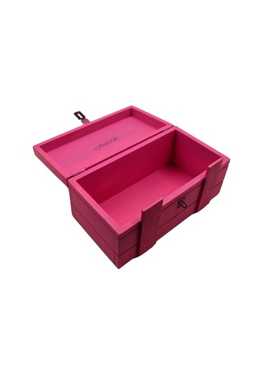 Kişiye Özel Pembe Hatıra Hediye Kutusu Kapak İçi Yazı Yazılabilir