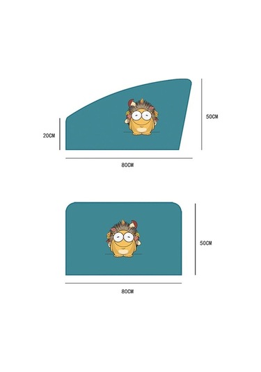 Tongxida 4 Adet Araba Pencere Mıknatıs Güneşlik, Isı Yalıtımı Kanguru, Perde Bloğu Takım Kanguru