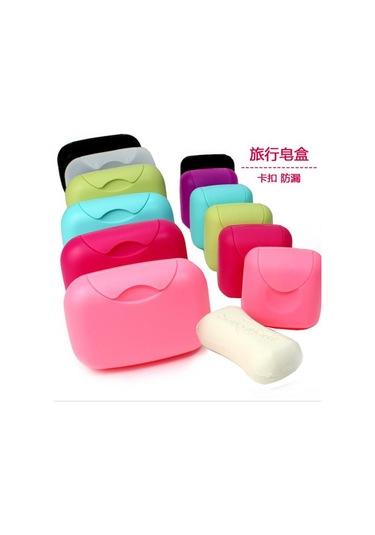 Wezone Rezervuar Kapaklı Seyahat Sabun Kutusu Büyük Boy Şeffaf Plastik Taşınabilir Ev Bakımı Gereci