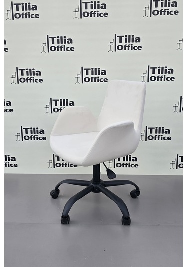 Maki Çalışma Ve Çocuk Koltuğu Siyah Yonca Ayak Beyaz