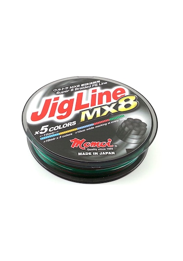 Momoi Jigline Mx8 0.18mm 300mt. Multicolor İp Misina