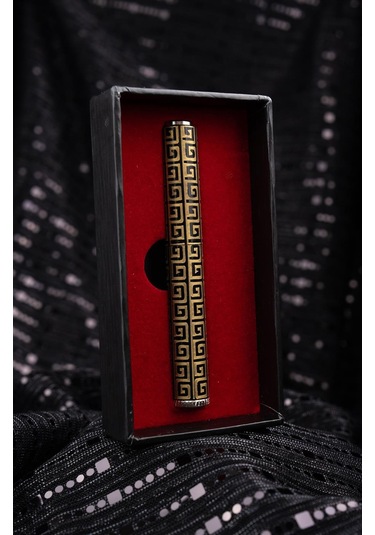 Caka Lighter Labirent Desen Gold Benzinli Çakmak - Ckl-007