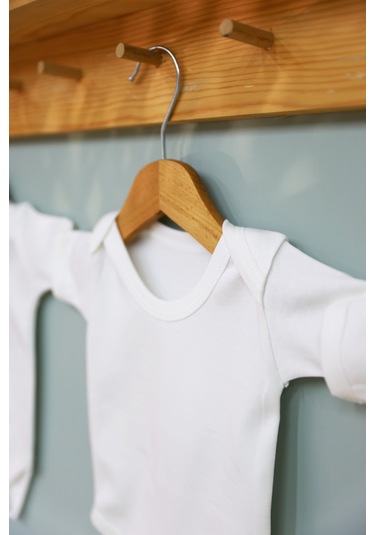 Pamuk 5 Li Beyaz Kısa Kol Body Ekru