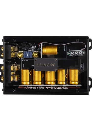For-x Kapasitör 10 Farad - For-x Xcap-10f Gerçek 10 Farad Capacitor - 12v Kapasitör