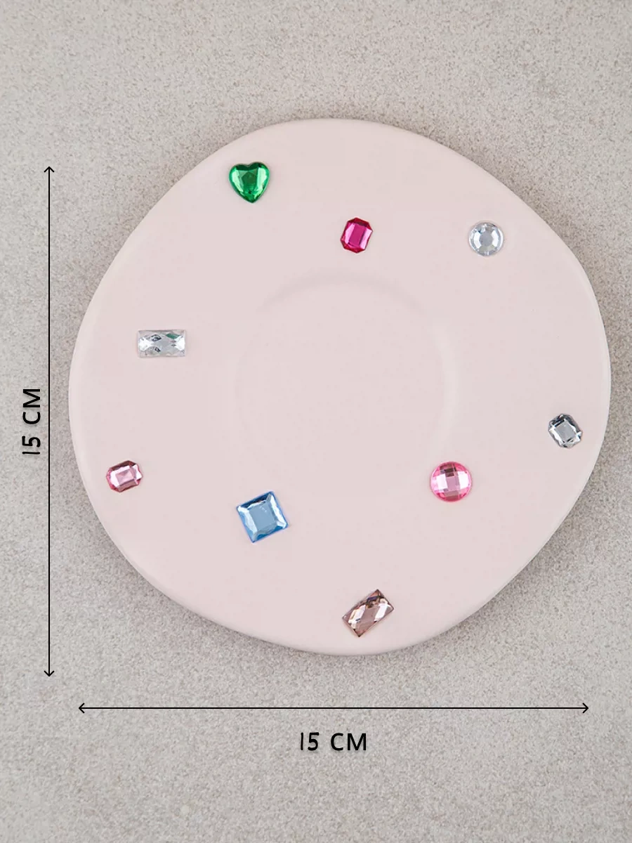 Teplo V Rukah El Yapımı Fincan Ve Tabak Seti Çay Takımı 220257600 Pembe