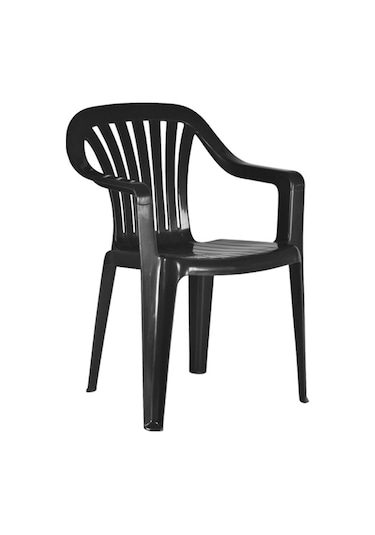 Papatya Tropik Koltuk - Plastik Bahçe Balkon Koltuğu Kahverengi