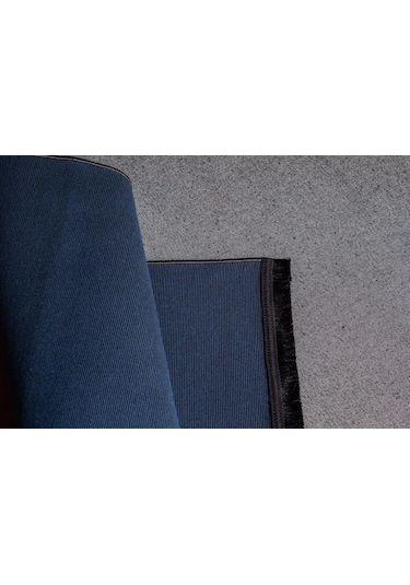 Jassrug Saçaklı Dokuma Kilim 120x180 Petrol Mavi