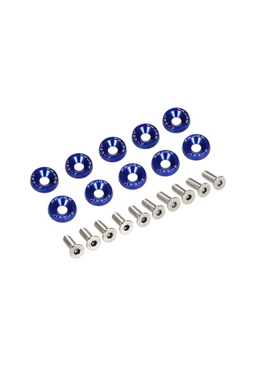 Suofeng 10 Adet Çelik Levha Alüminyum Araç Tampon Yıkama Maddesi, 8 Renk Seçeneği, M10 Somun Uyumlu, Kaliteli Ve Dayanıklı