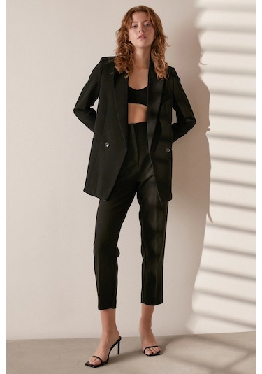 Never More Skinny Kumaş Pantolon Siyah