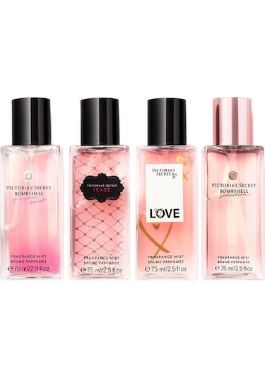 Bombshell Tease Love Bombshell Seduction Kadın Vücut Sprey Seti 4 x 75 ML