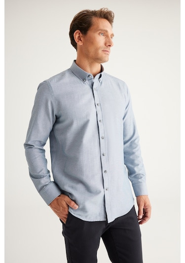 Ac&Co / Altınyıldız Classics Erkek Gömlek (465701823) Gri