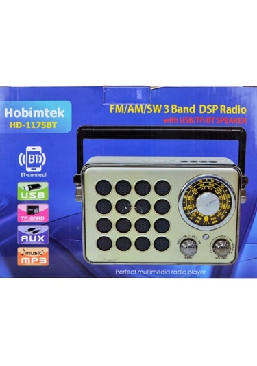 Hobimtek HD-1175BT Bataryalı Bluetooth Radyo
