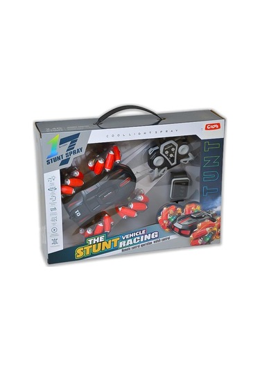 Ctoys 360 Derece Dönen Şarjlı Uzaktan Kumandalı Saatli Araç Kırmızı G132a Çok Renkli