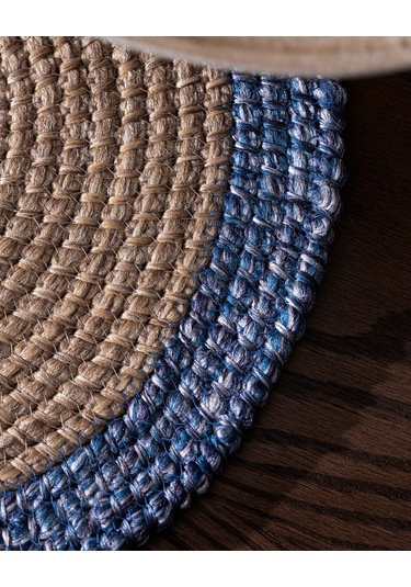 Madame Coco Alsace Masa Runner - Naturel/mavi 8684427227930 Çok Renkli