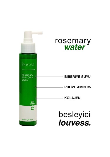Louvess Biberiye Suyu Biberiye Özü Provitamin B5 Kolajen 100 ML