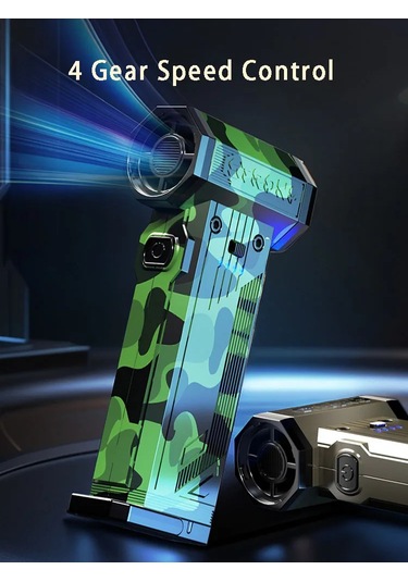 Elektrikli Hava Turbo Fan Taşınabilir Turbo Jet Fan 130000rpm El Fırçasız Motor Altın