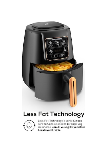 Karaca Air Pro Cook XL 2 in 1 Konuşan Airfryer Fritöz 4 Kişilik