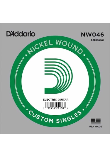 Daddario Nw046 .046 Elektro ve Akustik Gitar Tek Tel