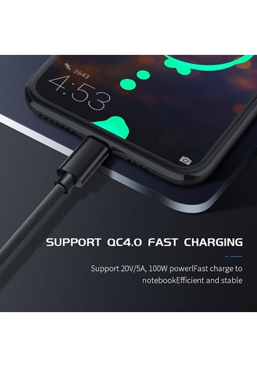 Usb Tip C Mikro Usb Kablosu Samsung Galaxy Uyumlu S7 S6 Android Hızlı Şarj Cep Telefonu Şarj Kablosu Huawei Usb Pd Kablosu