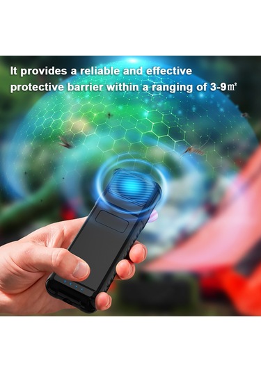 Springsun Taşınabilir Sivrisinek Kovucu - Çift Taraflı Isıtma, 5000mah Pil Ve Su Geçirmez Tasarım 110 Karakter Ordu Yeşili