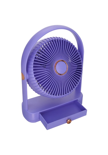Wexta Ys2235 Taşınabilir Masaüstü Mor Usb Fan