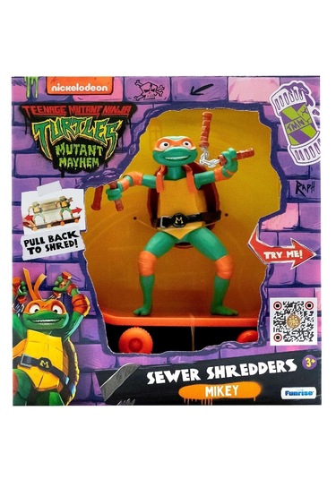 Tmnt Ninja Kaplumbağalar Çek Bırak Kaykay Figür Mikey