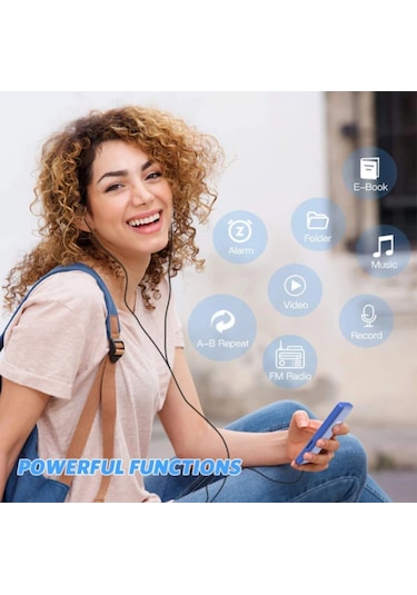 8gb Dahili Hafızalı Mp3 Çalar Ses Kayıt Fm Radyolu Müzik Player