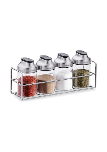 Korkmaz Astra 4lü Baharat Seti 120 Ml A5629-7 Şeffaf